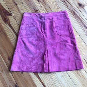 5/$25 Vintage Lily Pulitzer Pink Suede skirt